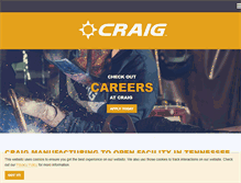 Tablet Screenshot of craig-mfg.com